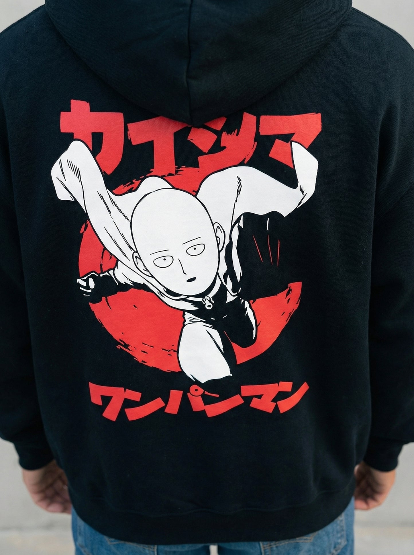 Saitama " Death " Hoodie oversize